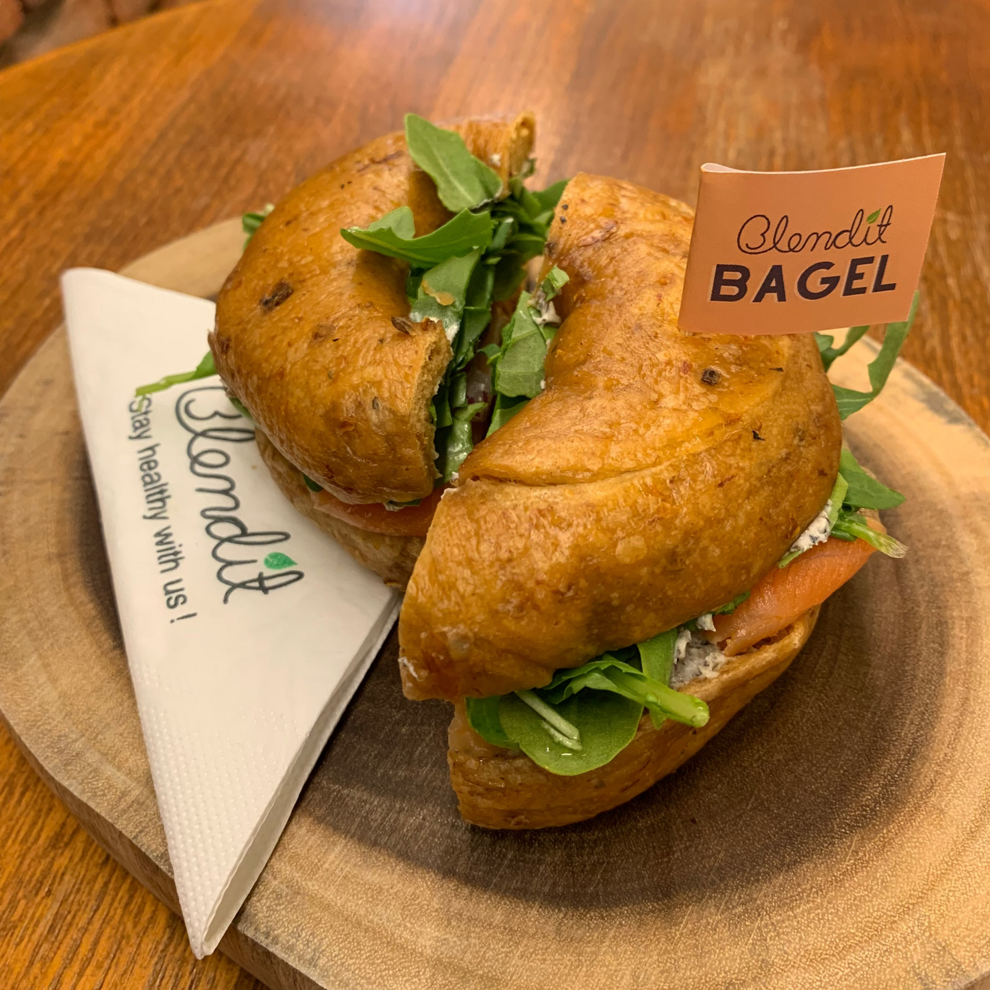 Blendit 香港手工鹹味油浸番茄貝果,無油低糖輕食三文治