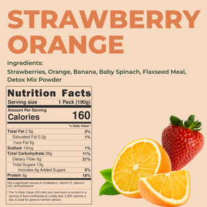 草莓橙排毒冰沙包