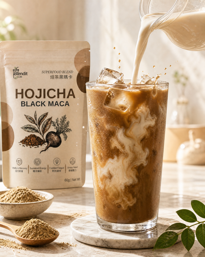 焙茶黑瑪卡粉 HOJICHA BLACK MACA POWDER