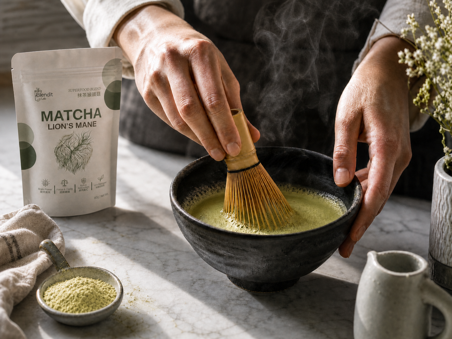 抹茶猴頭菇粉 MATCHA LION'S MANE POWDER