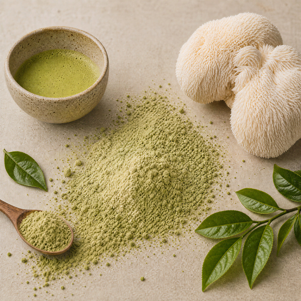 抹茶猴頭菇粉 MATCHA LION'S MANE POWDER