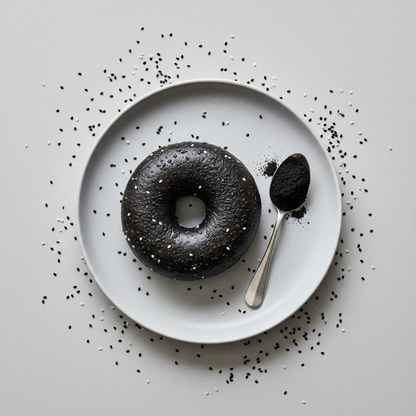 Blendit 香港手工竹炭黑芝麻貝果，超低糖 (0.5g) 無油烘焙