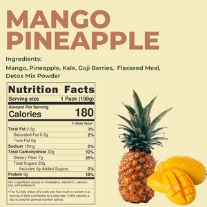 Mango Pineapple Detox Smoothies Pack