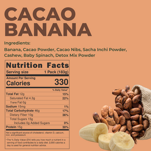 Cacao Banana Detox Smoothie Pack