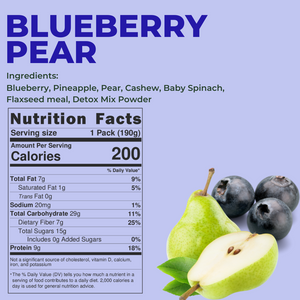 Blueberry Pear Detox Smoothie Pack